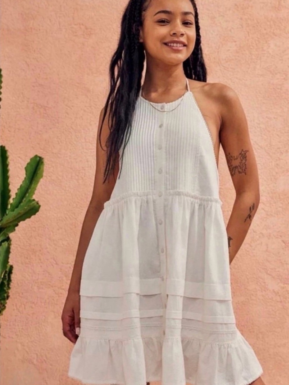 NWT FREE PEOPLE Cotton Desert Days Mini Dress